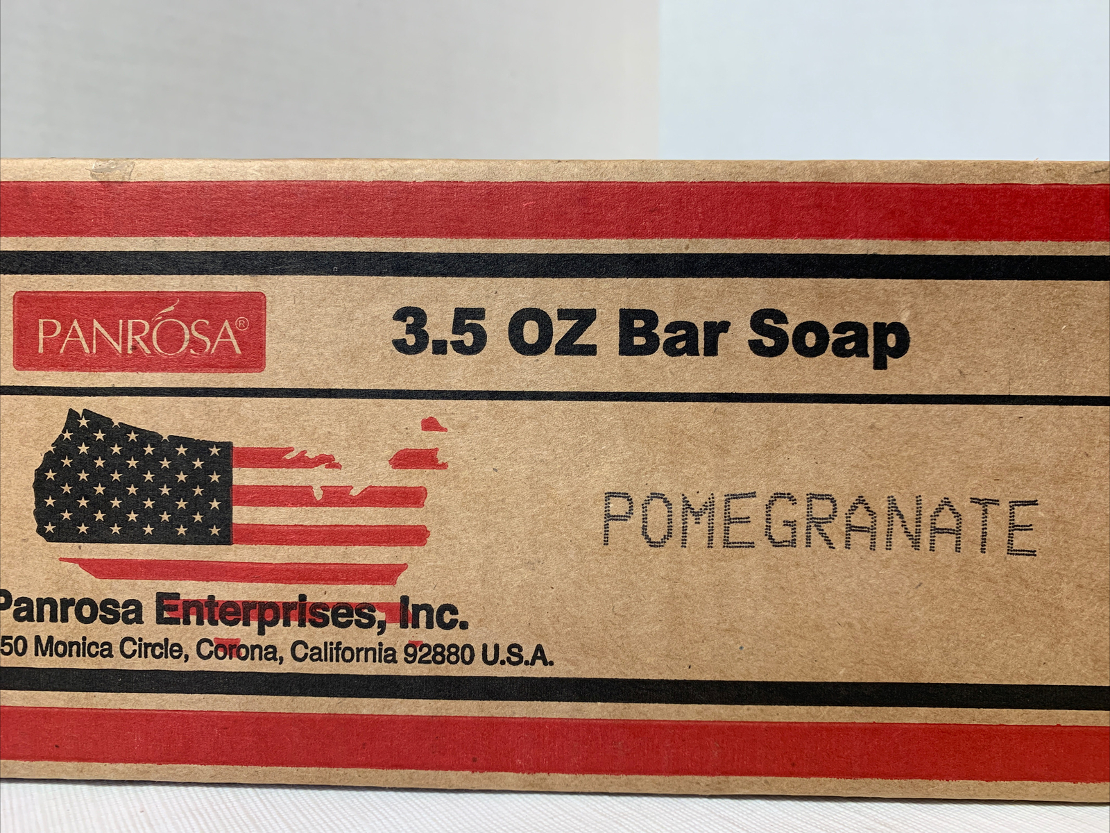 Essential Oil Bar Soap by Panrosa – Pomegranate Scent 3.5 oz ea CASE – 36 Bars