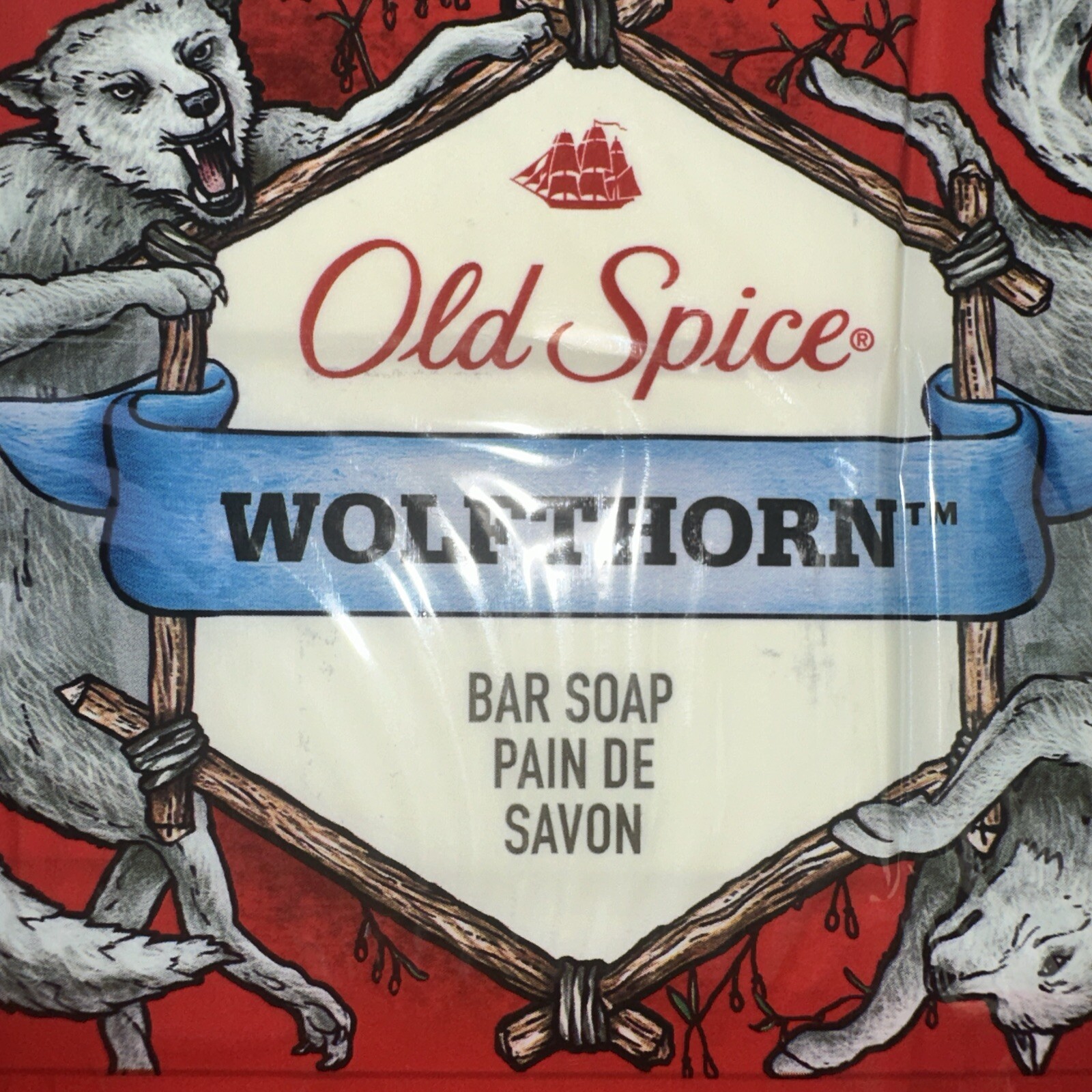 Old Spice Wolfthorn Bar Soap Package Of 6 Bars New Discontinued Scent 23.9 Oz