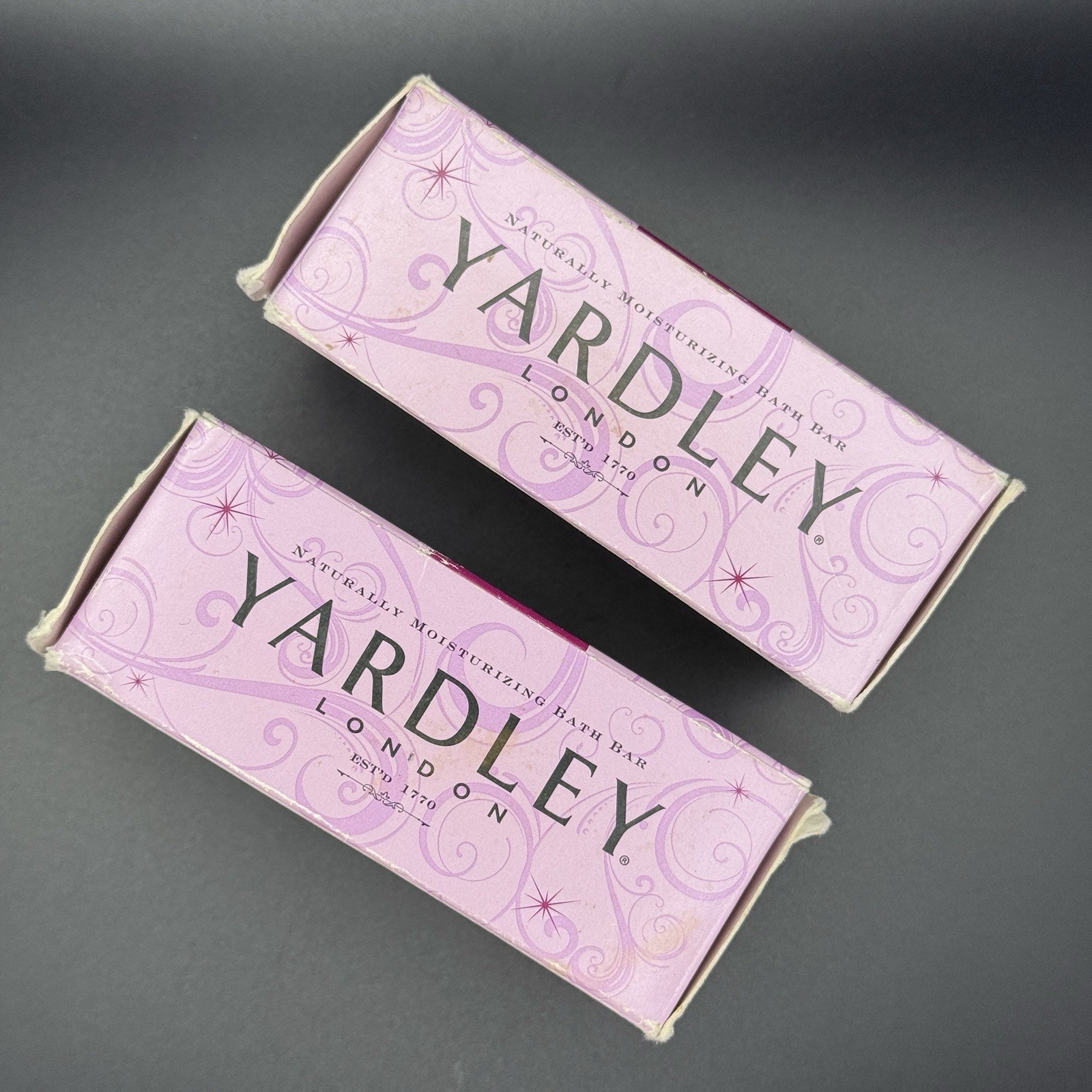 Yardley London Moisturizing Bath Bar Soap Limited LE Sugar Plum Blossom SET OF 2