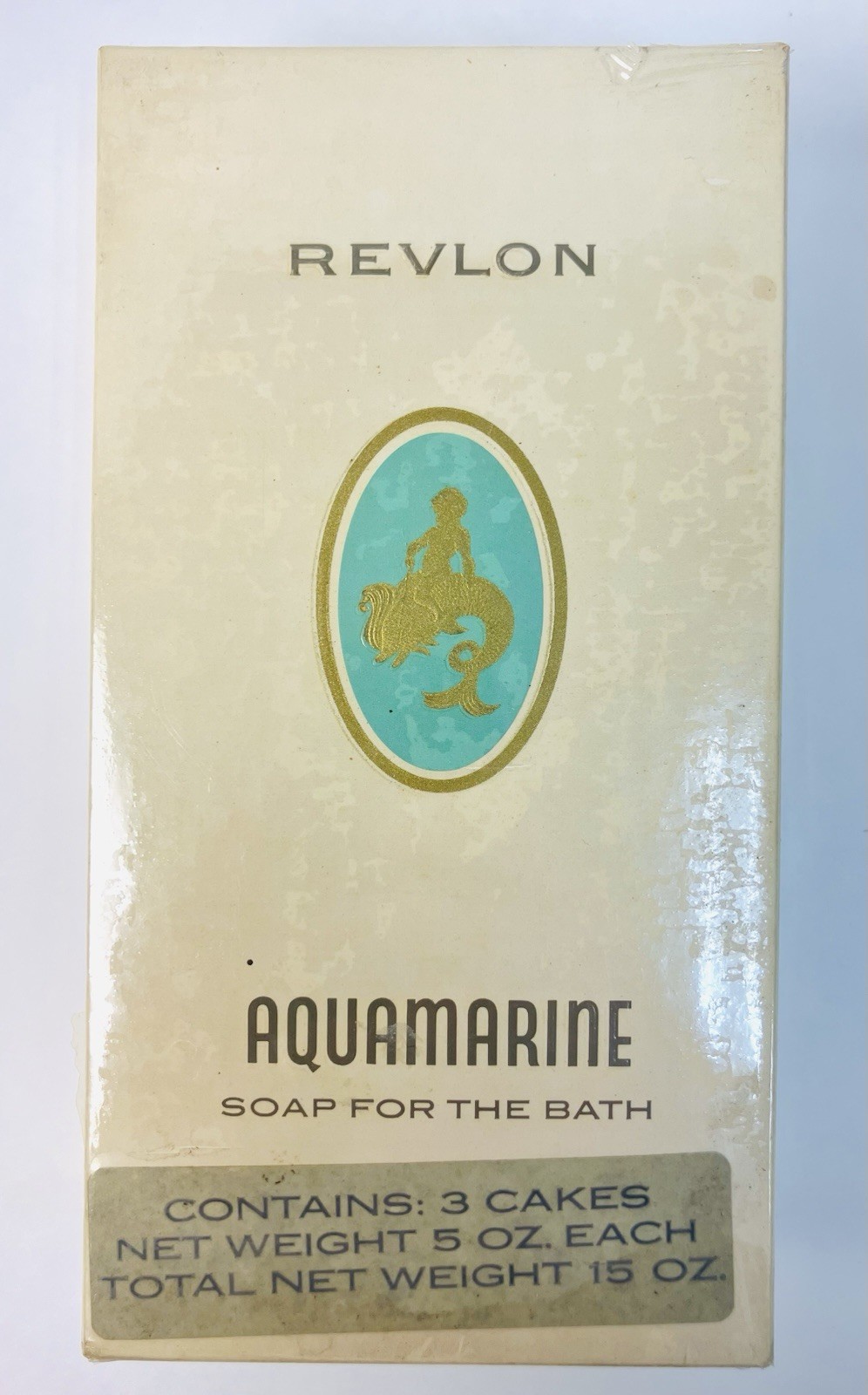 Vintage Lot Of 3 Revlon Aquamarine LUXURY Soap Bars ~ Brand New In SEALED BOX!