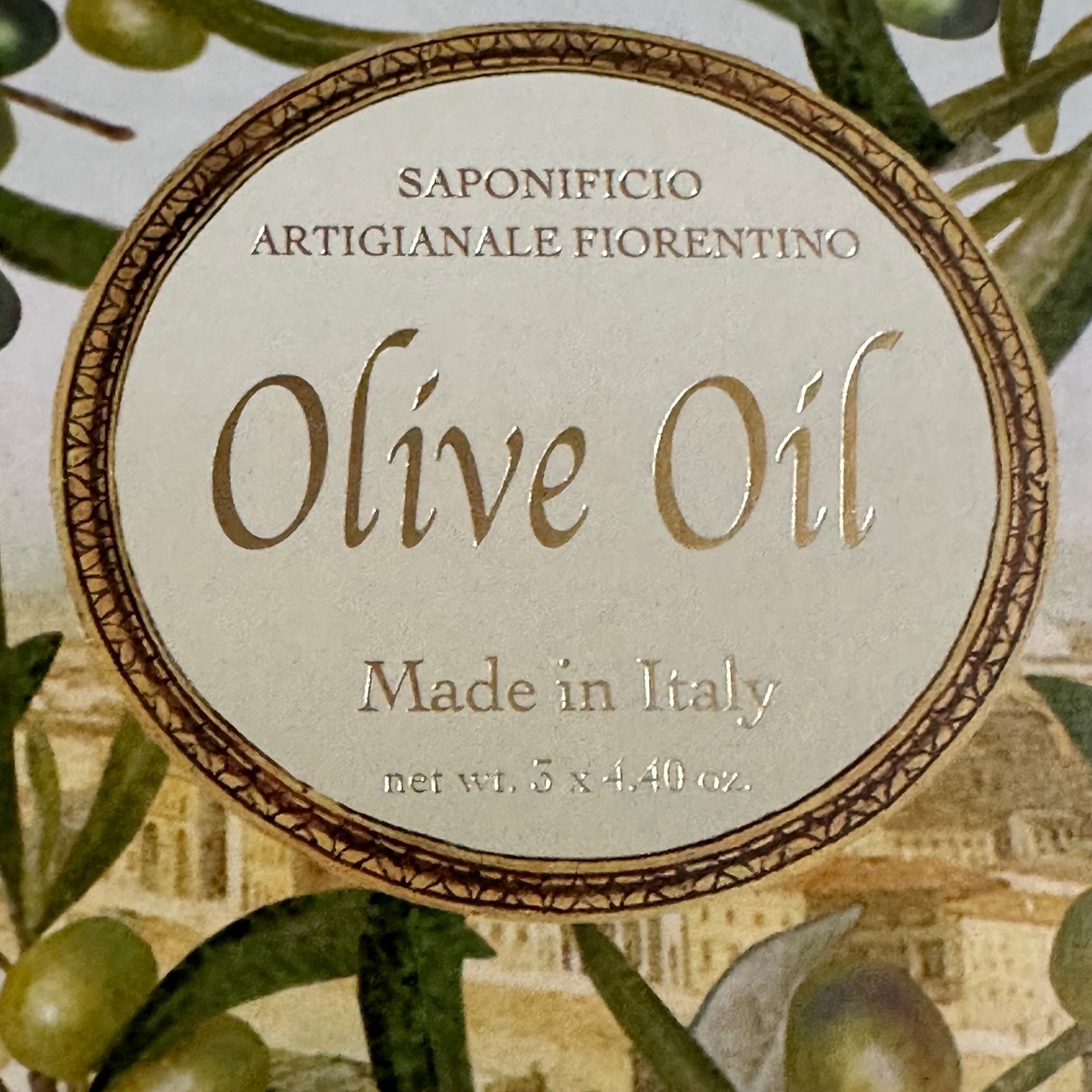 Saponificio Artigianale Fiorentino Olive Oil Bar Soap Set Made in Italy NEW