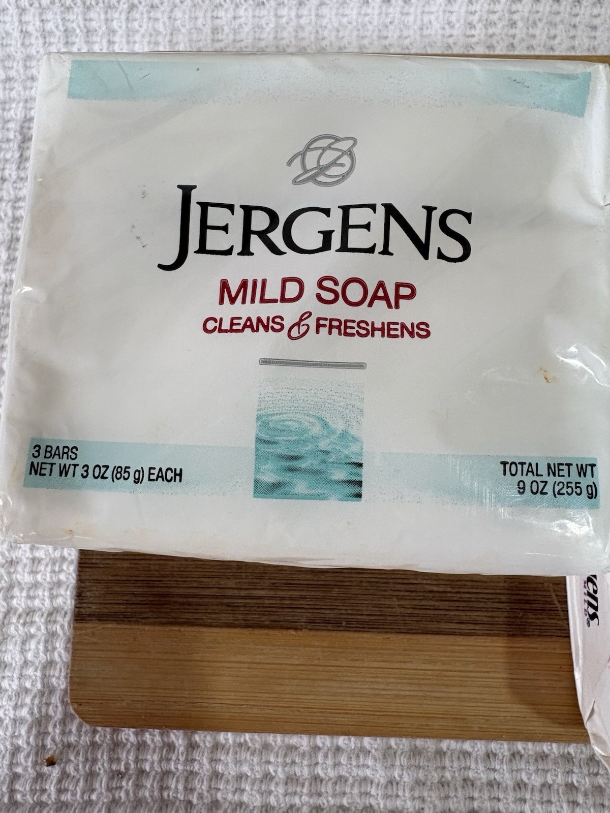 Jergens Mild Soap 5 Bars 1991/2019 – 3.5oz Bars – SEALED