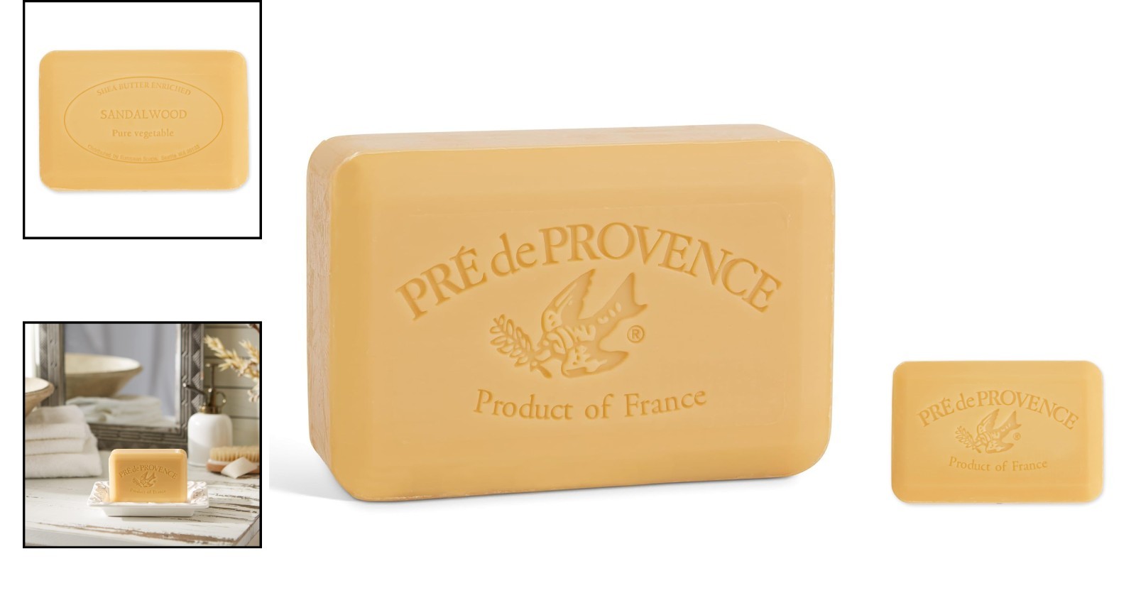 Artisanal 8.8oz Sandalwood Soap Bar with Organic Shea Butter – Natural Luxury