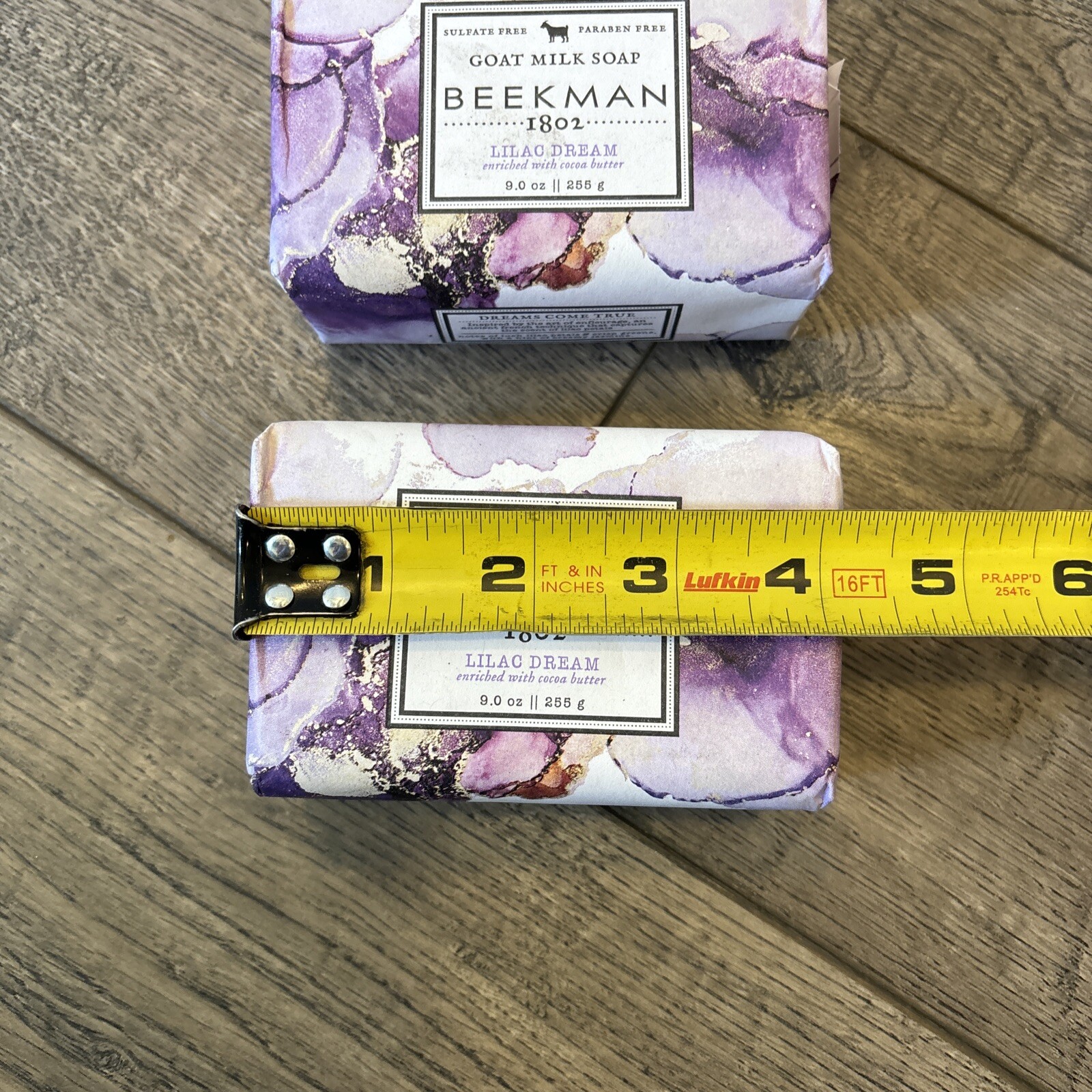 Beekman 1802 Lilac Dream Goat Milk Soap -Large Bar – 9 oz. Lot Of 2 Bars