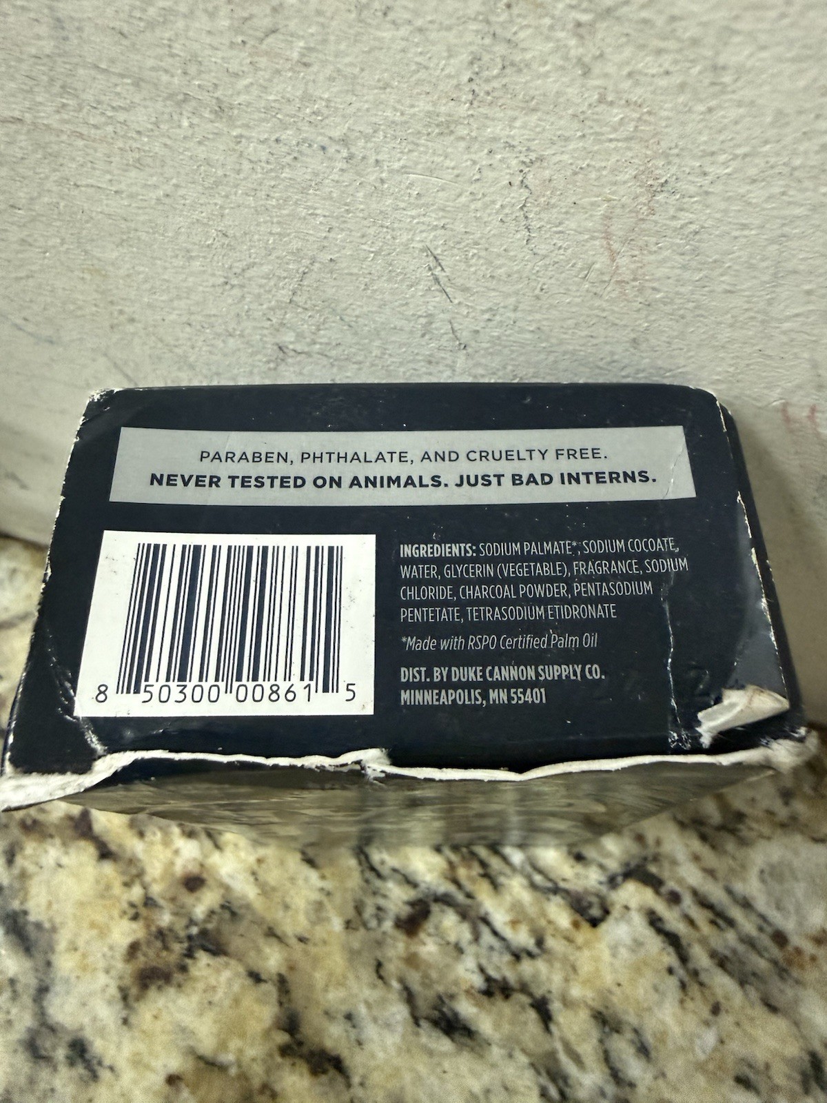 Duke Cannon Big Ass Lump Of Coal Bar Soap 10 oz Activated Charcoal New