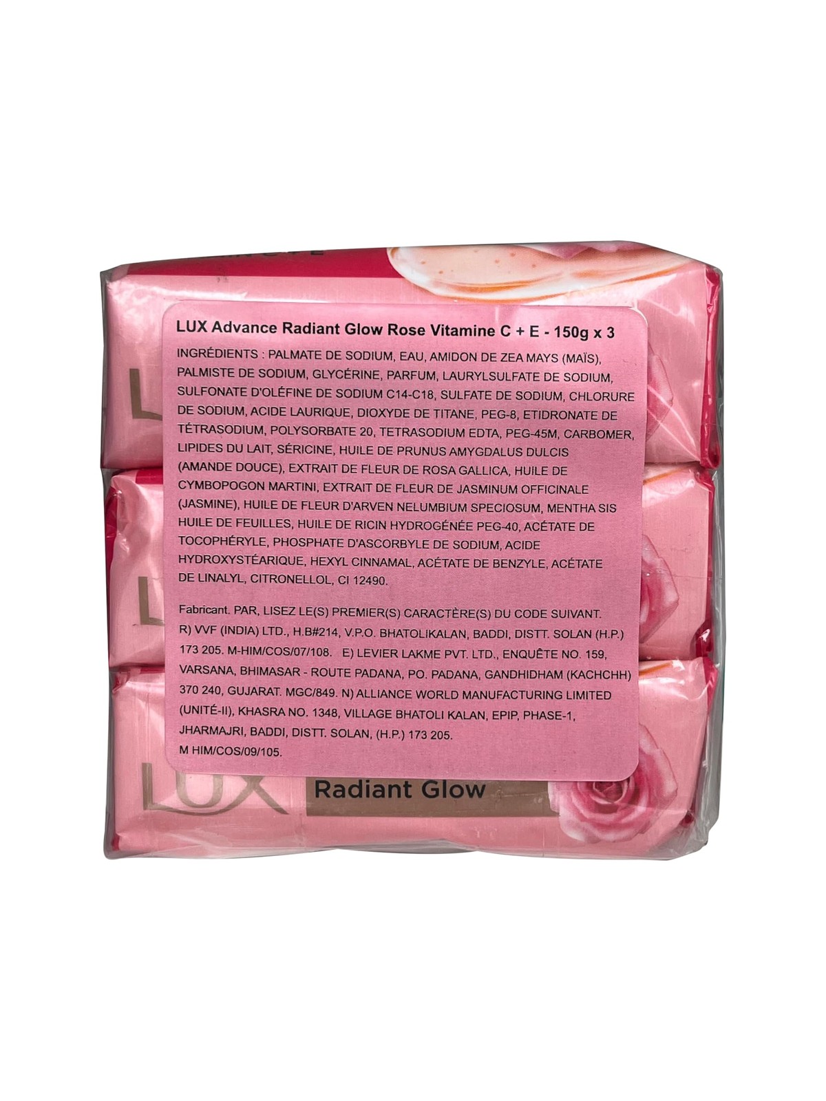 LUX Soft Touch Silk Essence & Rose Water Soap 5.3 Ounce (Pack of 3), Pink