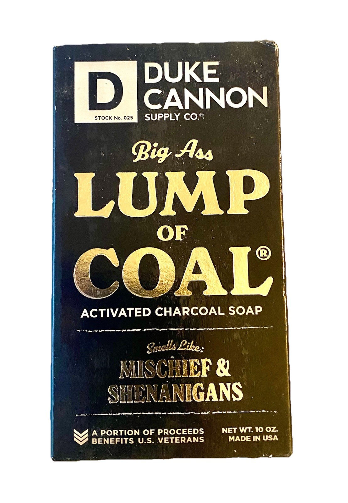 Duke Cannon Big Ass Lump Of Coal Bar Soap 10 oz Activated Charcoal New
