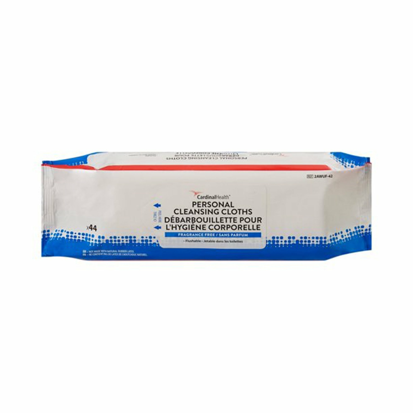 Cardinal Health Wings Flushable Personal Wipe 9 x 13″ 2AWUF-42 1 Pack 44 Wipes