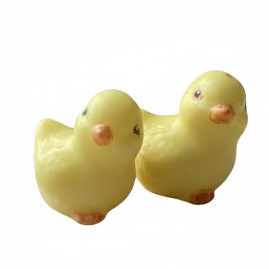Decorative springtime soap set: chicks, bunnies and puppy