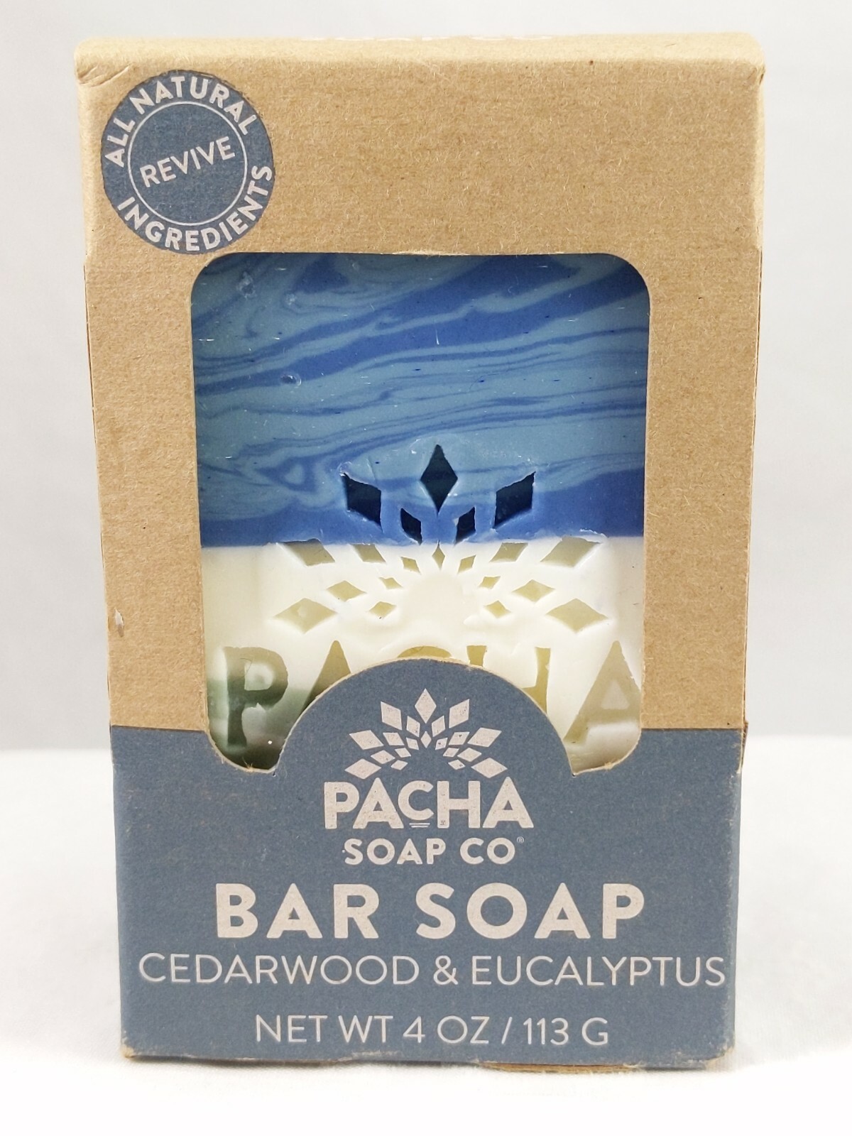 Pacha Soap Co. Cedarwood Eucalyptus 4 ounces Handcrafted Natural Scent NEW