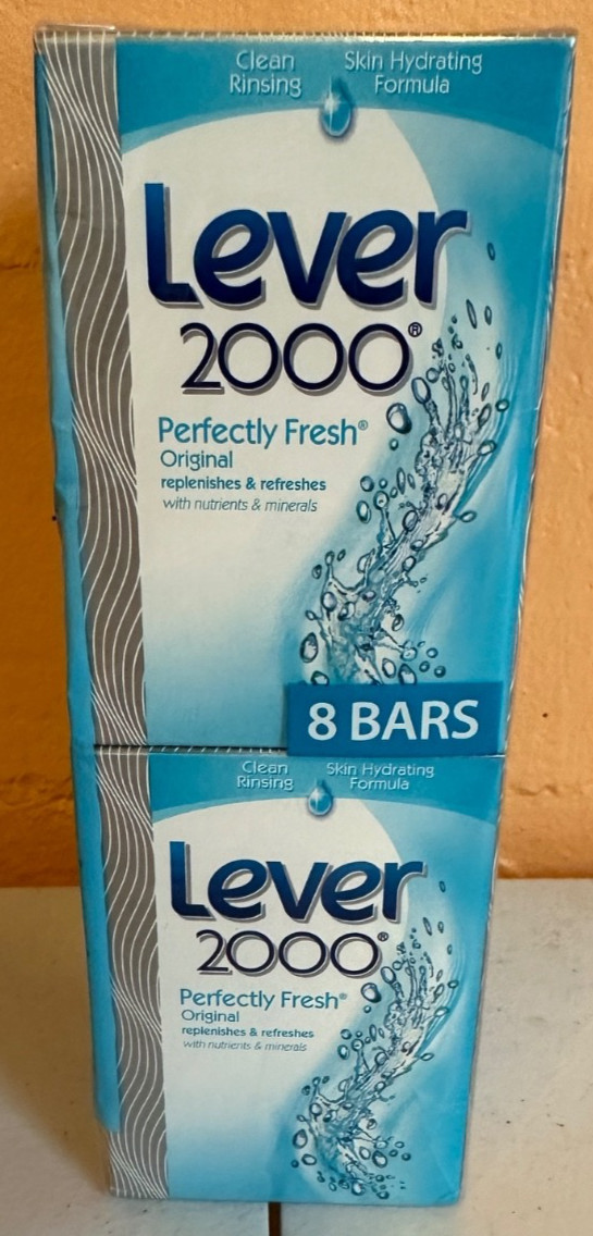 Lever 2000 Perfectly Fresh Original Bar Soap Boxed 4oz Sealed Lot of 8 Brand New