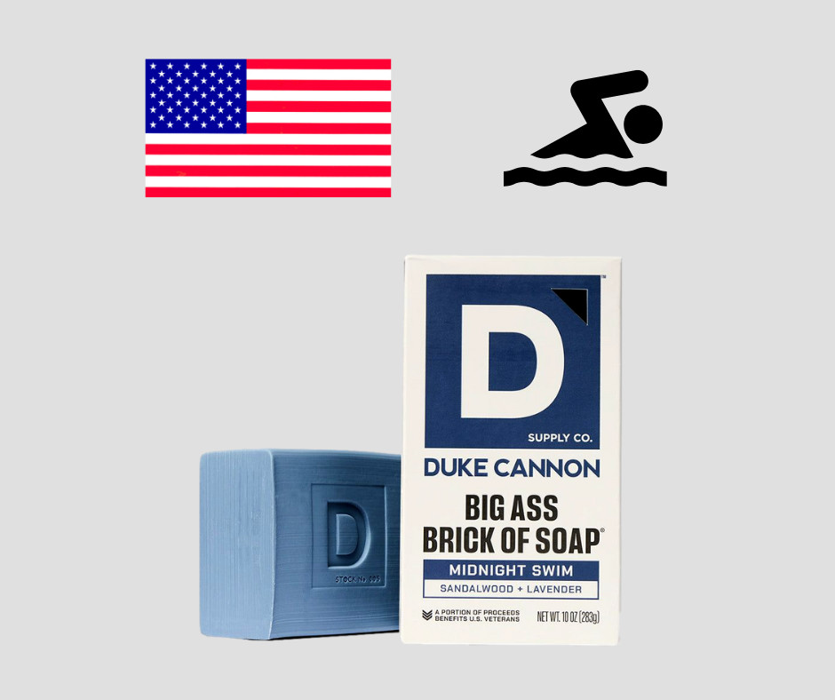 Duke Cannon Big Ass Lump Coal Big Ass Brick Soap Midnight Swim Benefit Vet Lot 2