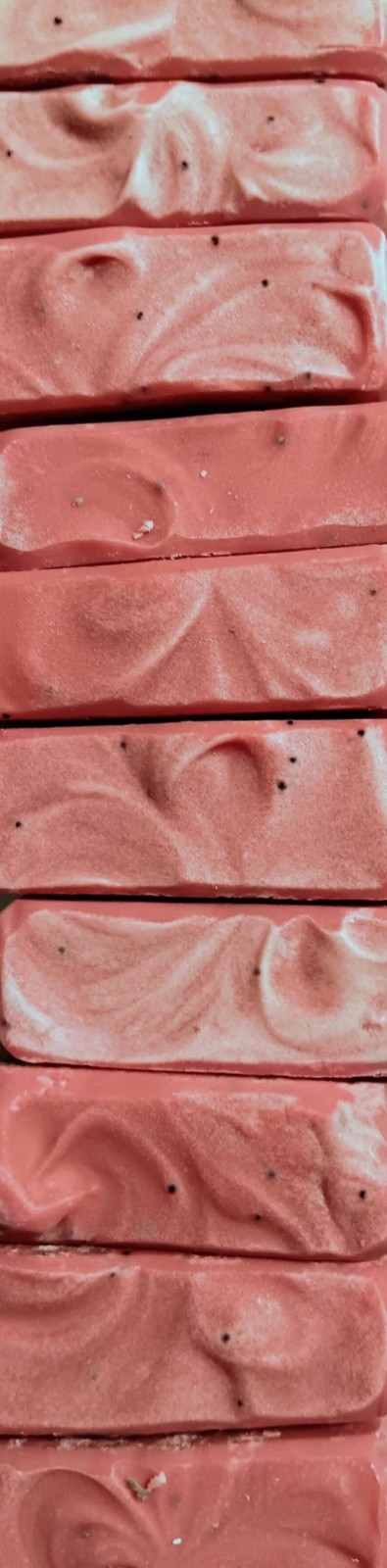 Watermelon Mint Cold Process Soap Bar | Lard, Poppy seeds, Watermelon Seed Oil