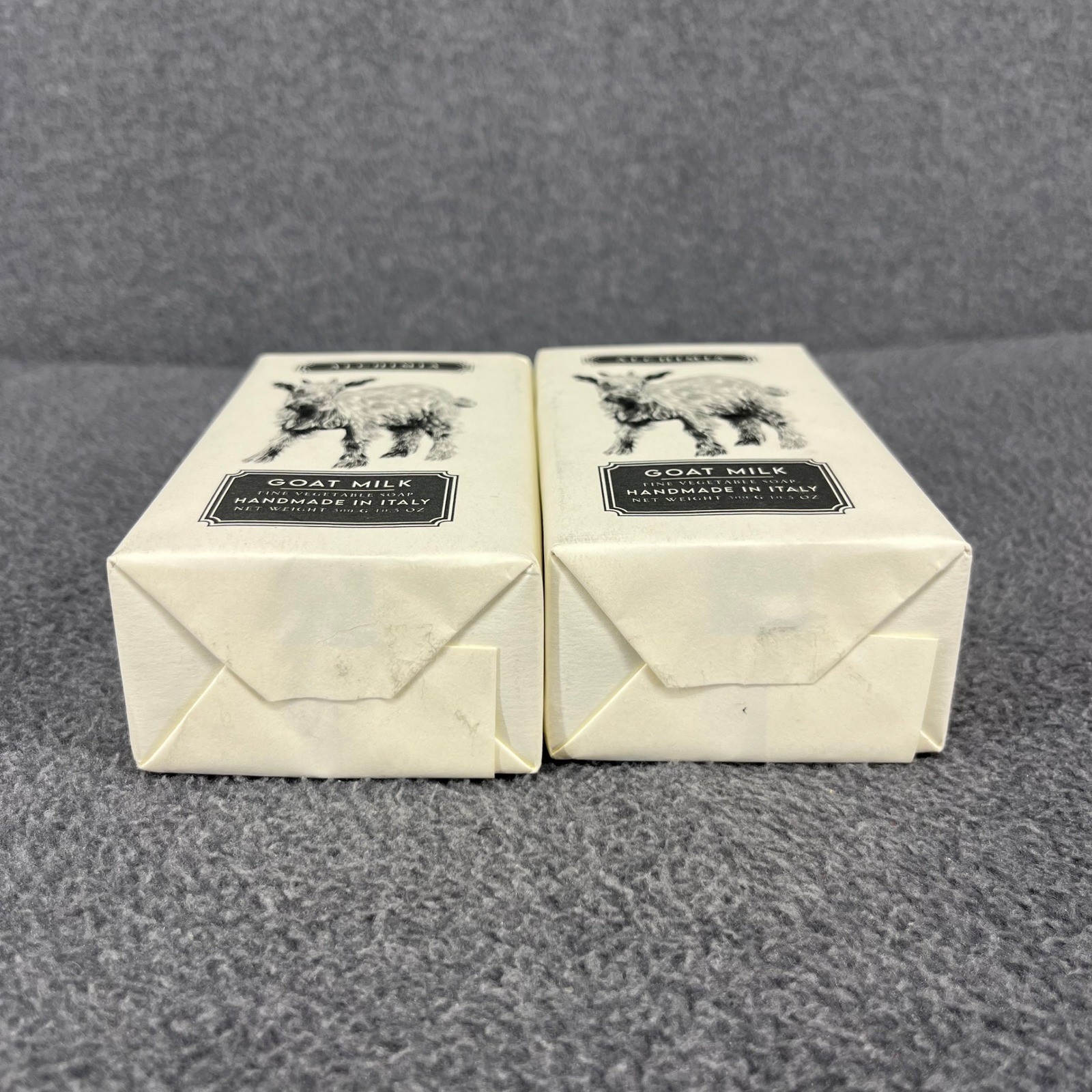 2x Alchimia Goat Milk Soap Unisex Cream Handmade Italy Vegetable Bar 10.5 oz