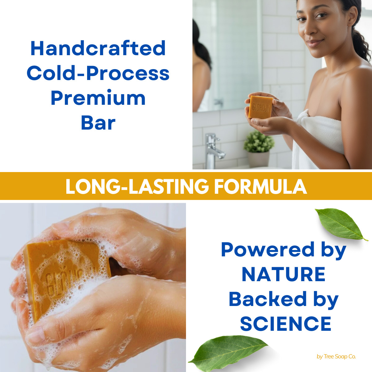 2 Pack – Kojic Acid, Turmeric, Hyaluronic Acid & Vitamin C Soap for Dark Spots