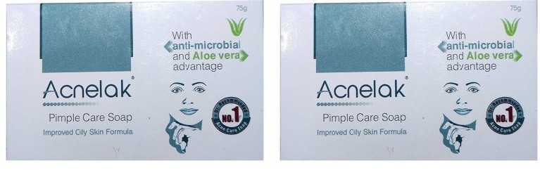 Acnelak Pimple Care Soap 75 gm Each For Oily Skin Deep Cleansing Soap Free Ship