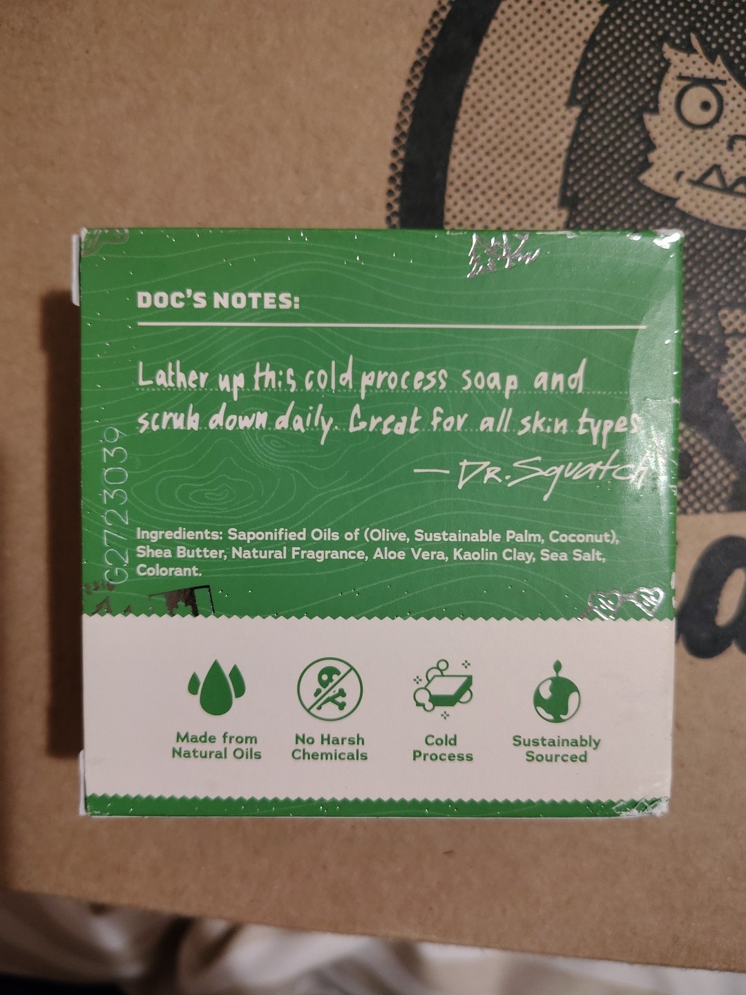 Dr Squatch OG COOL FRESH ALOE . Mint Condition In Its Reflective Box! Sensual!