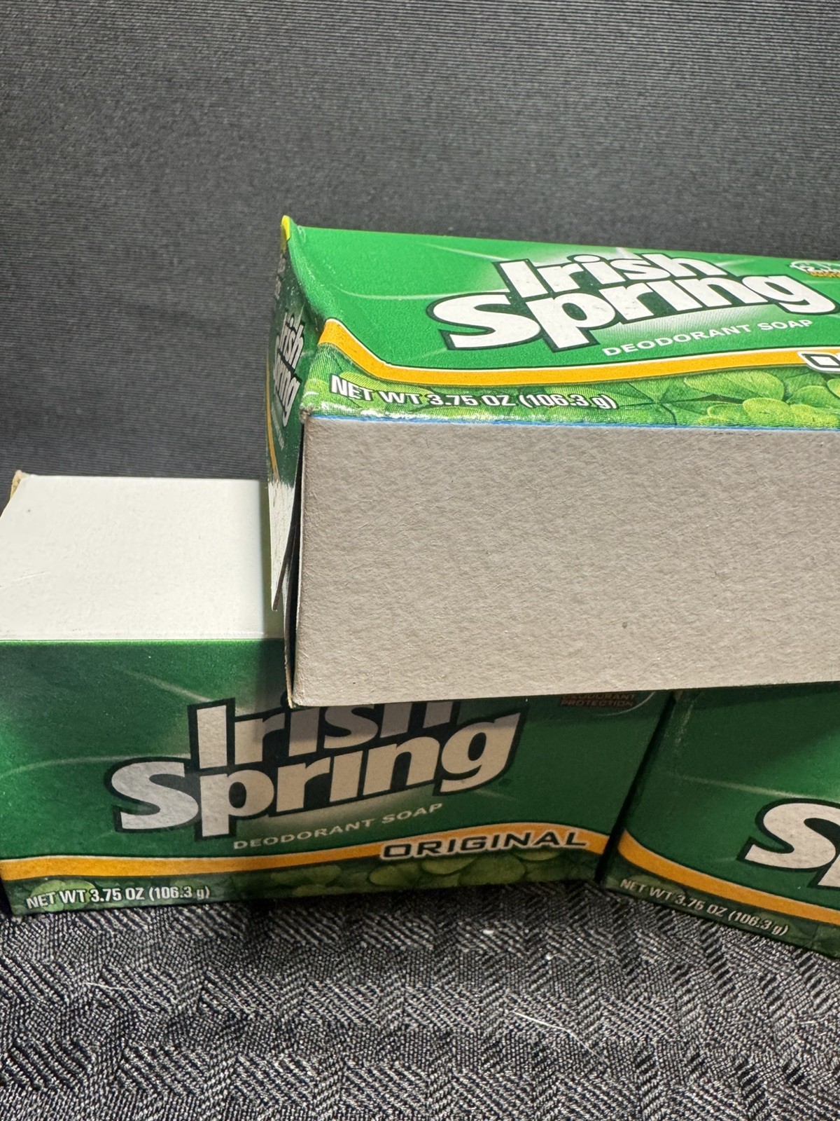 Irish Spring Bar Soap Lot of 5 Original Scent Package ~ 3.75 oz ~ No Flax