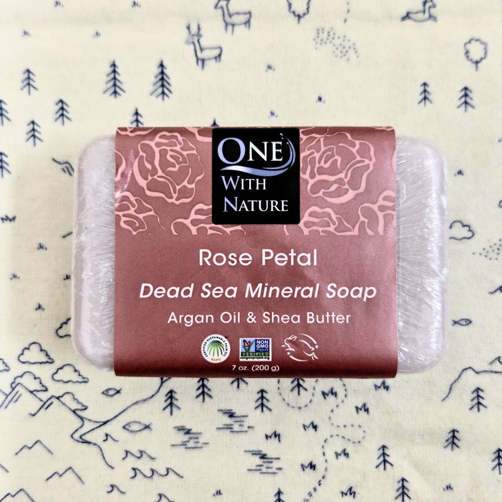 One with Nature – Rose Petal – Dead Sea Mineral Soap – 7 oz