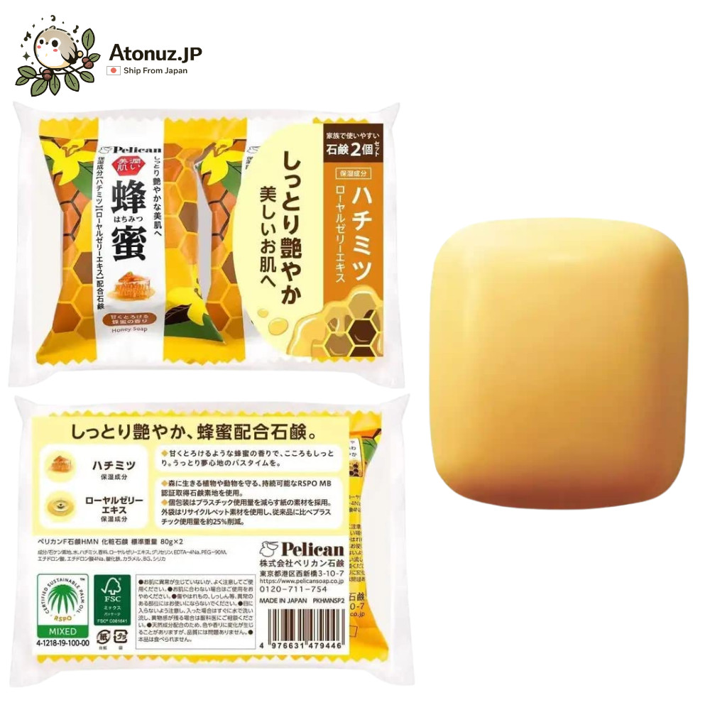 Pelican Persimmon Astringent Soap 80g x4 Family Bars Choose Type Tannin Japan