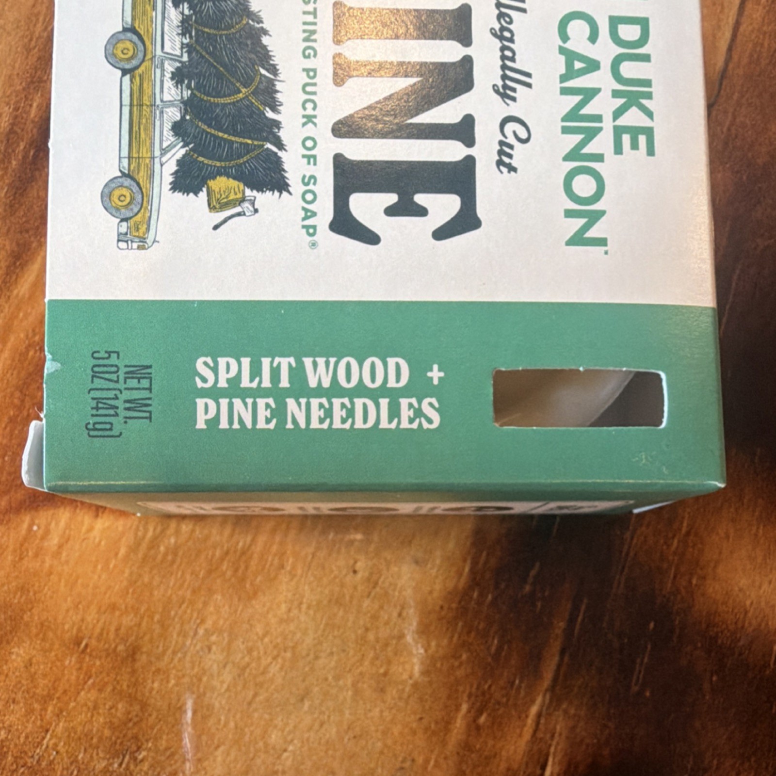 5 Bars Duke Cannon Pine Scent Triple-Milled Body Bar Soap 5 oz Natural Oils