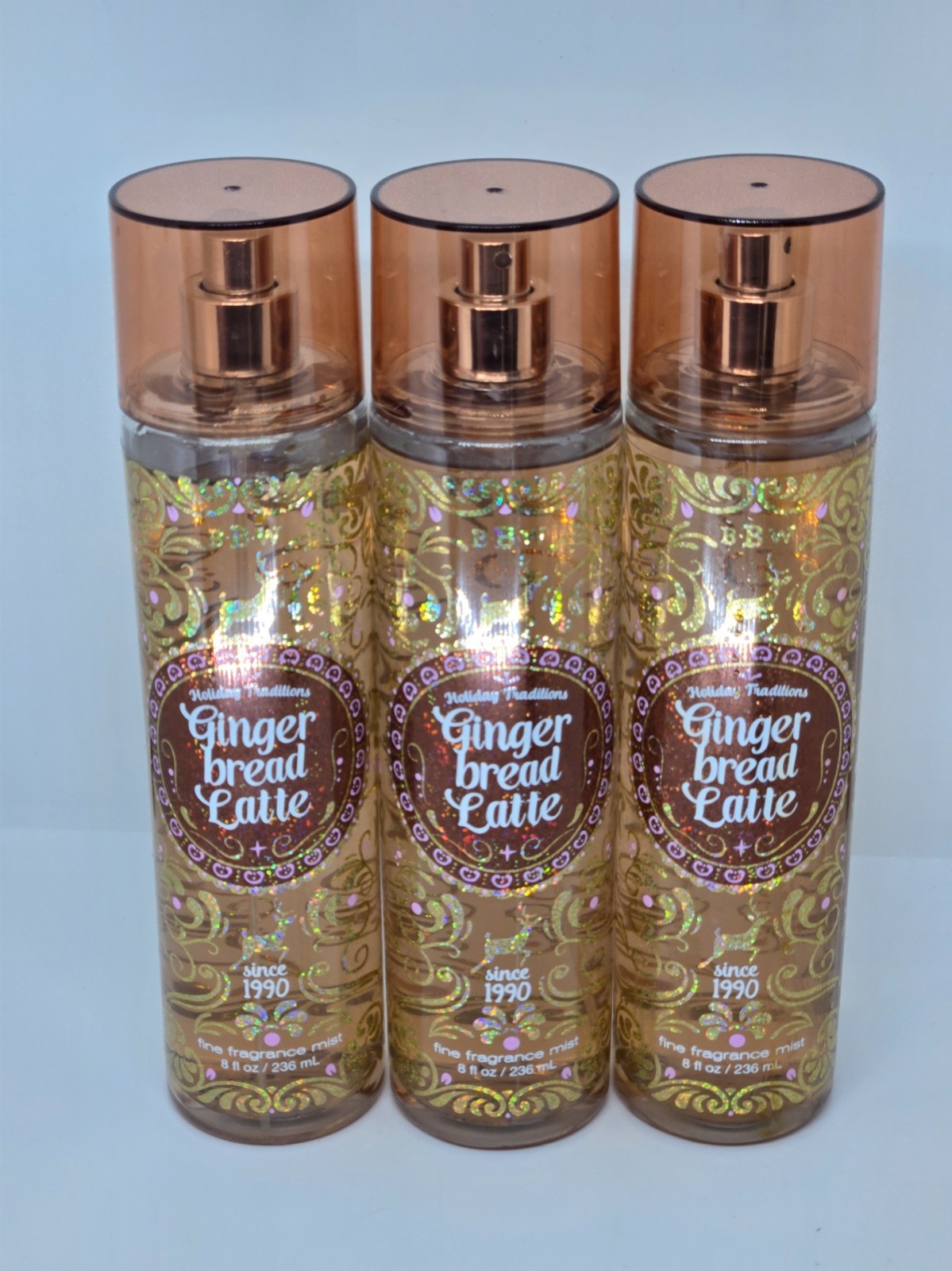 Bath Body Works Gingerbread Latte Fine Fragrance Mist x3 – 8oz each