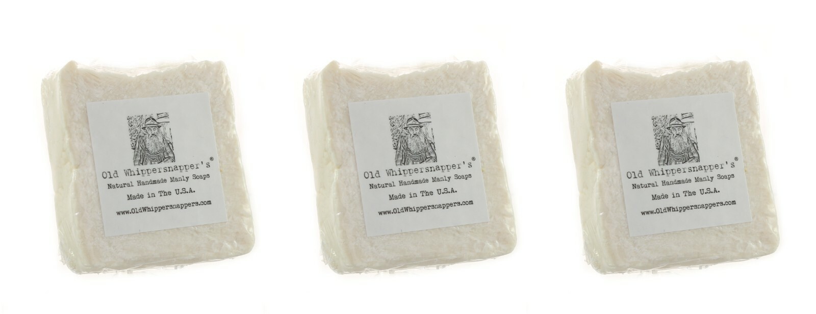 (3) OLD WHIPPERSNAPPER’S PREMIUM 100% TALLOW SOAP USA MADE 4.1 – 4.5 OZ EA