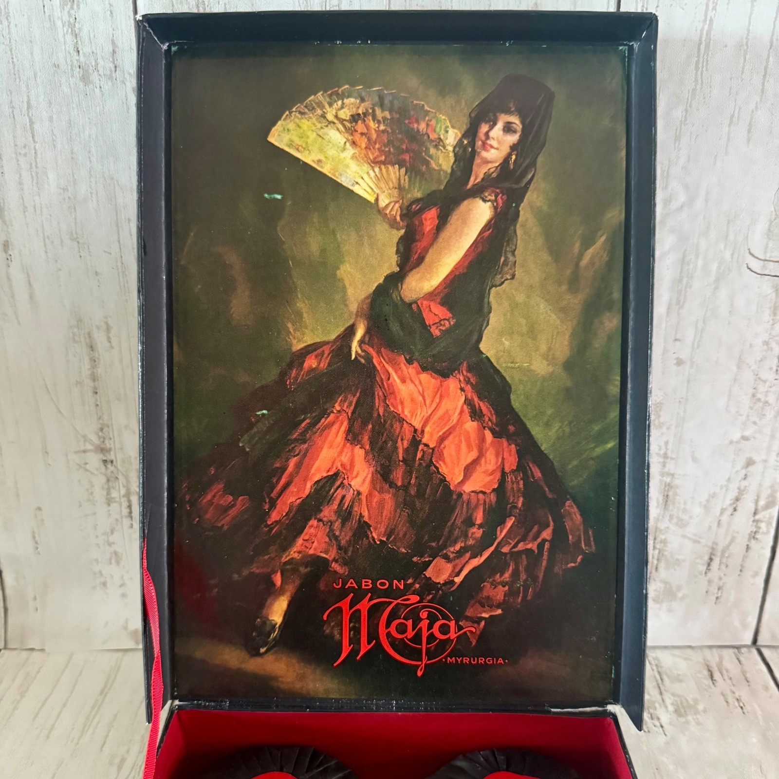 Maja Myrurgia Jabon Luxury Soap 6 Sealed Bar Gift Set Vintage Flamenco Box