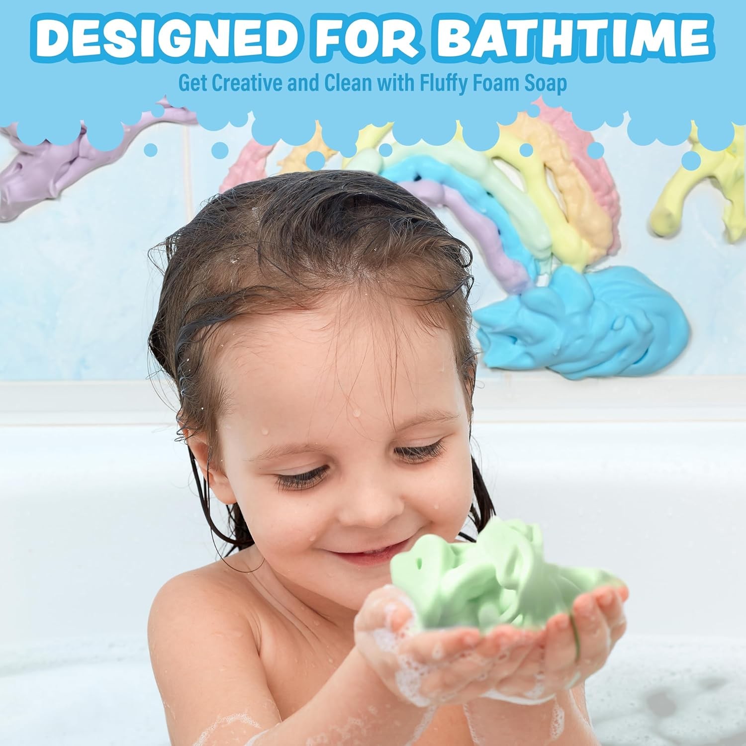 Foam Soap Bath Art Set, Fluffy Foam Soap, Soap Making Kit, Variety Soap Pack