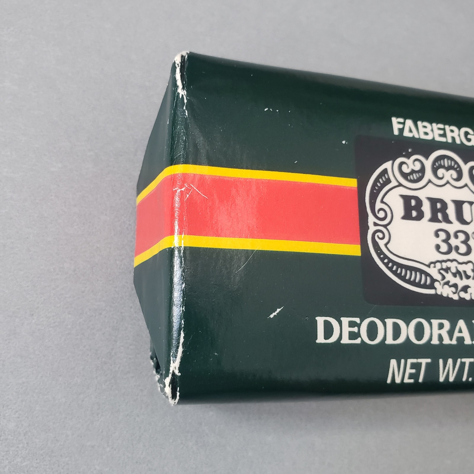 Vintage Faberge Brut 33 Deodorant Soap 4 oz Made in England NOS New in Package