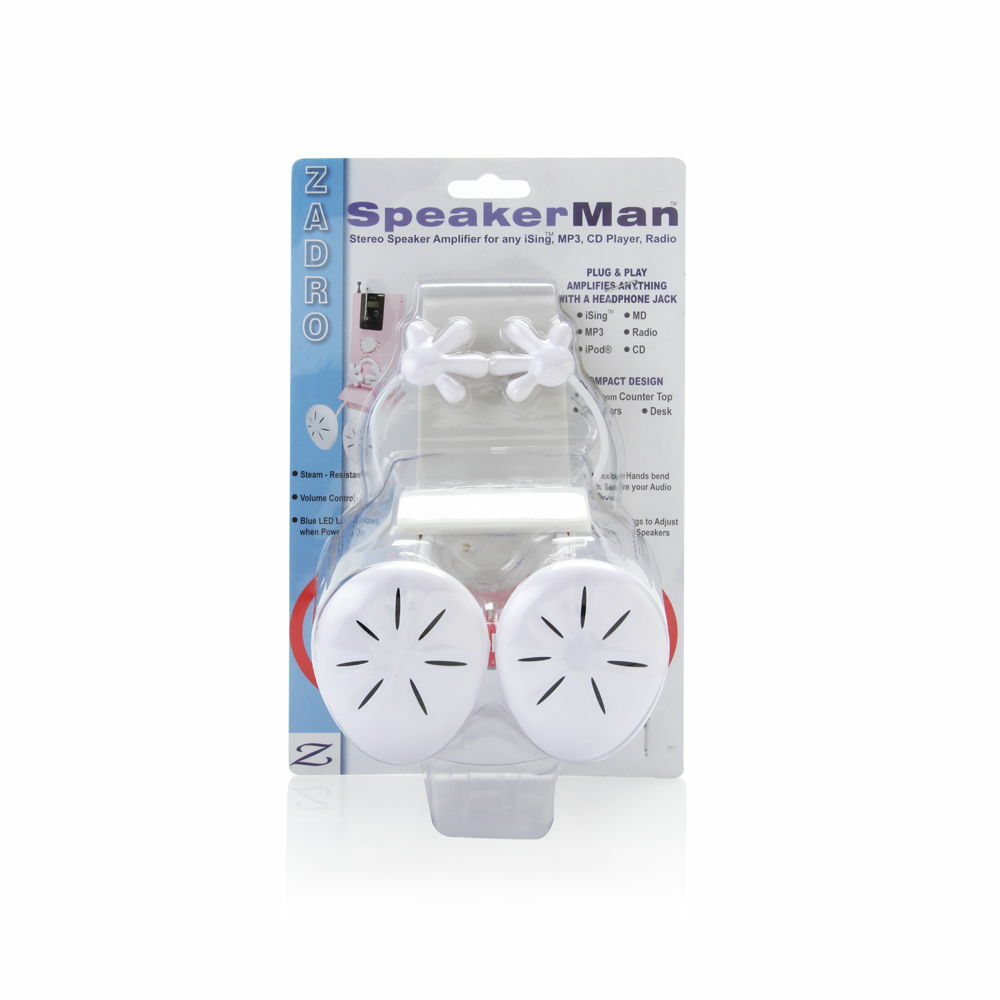 Zadro Speakerman Stereo Amplifier Model No. SPE1W – White Brand New