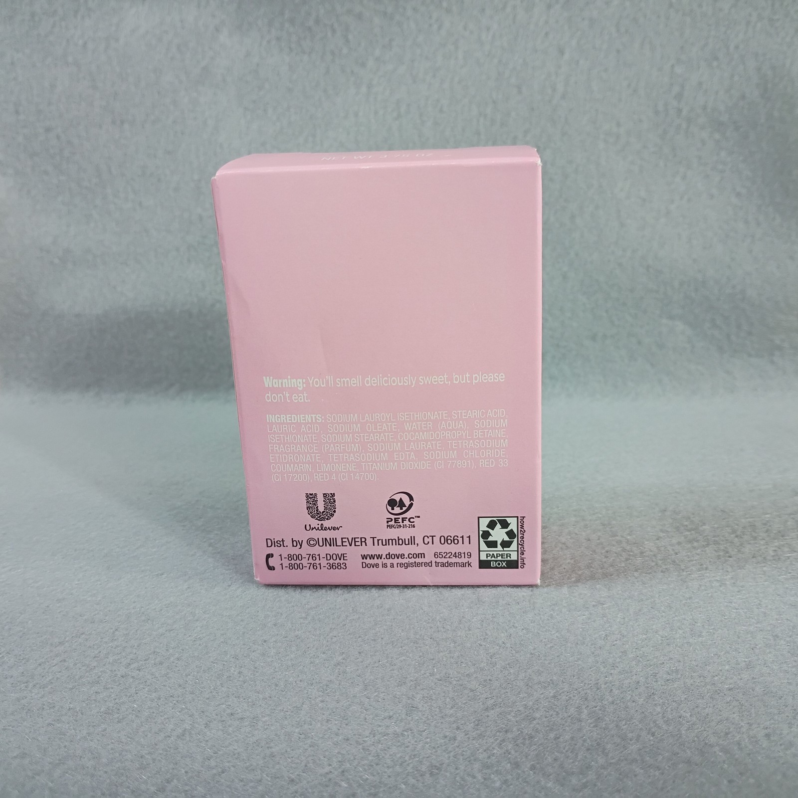 Dove x Crumbl Limited Edition Confetti Cake Beauty Bar Soap 3.75 OZ Pink Sweet