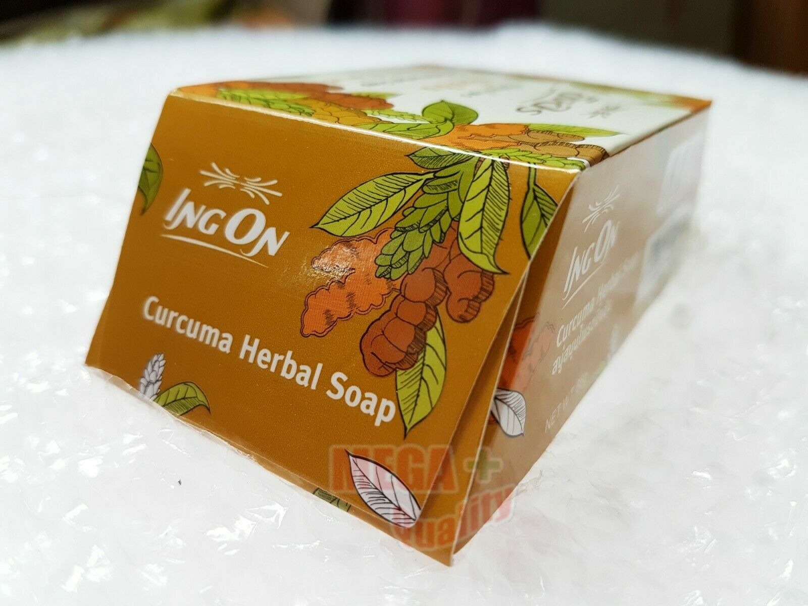 Ing On Curcuma Herbal Soap Skin Face Pure Natural Quality Herb Extract 85g.