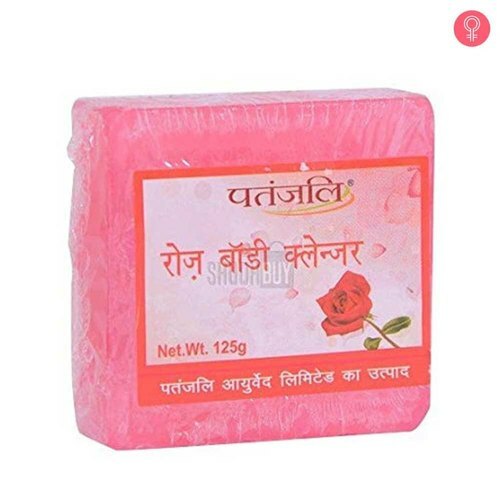 Patanjali Rose Body Cleanser Soap Indian Herbal Natural Soap – 125 g -Free Ship