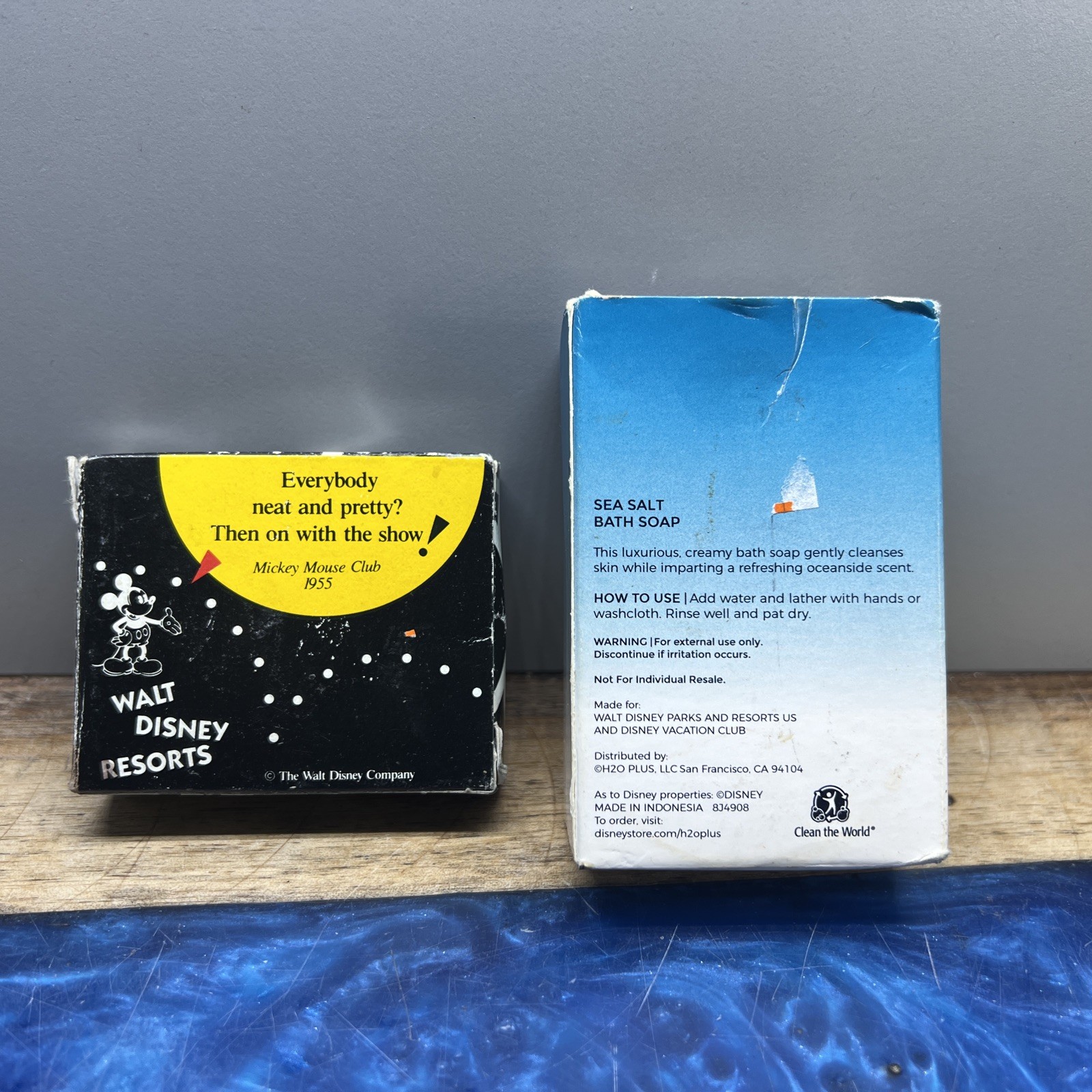 Disney Resorts H2O Beauty Sea Salt Facial Soap Travel Size & Mickey Facial Soap