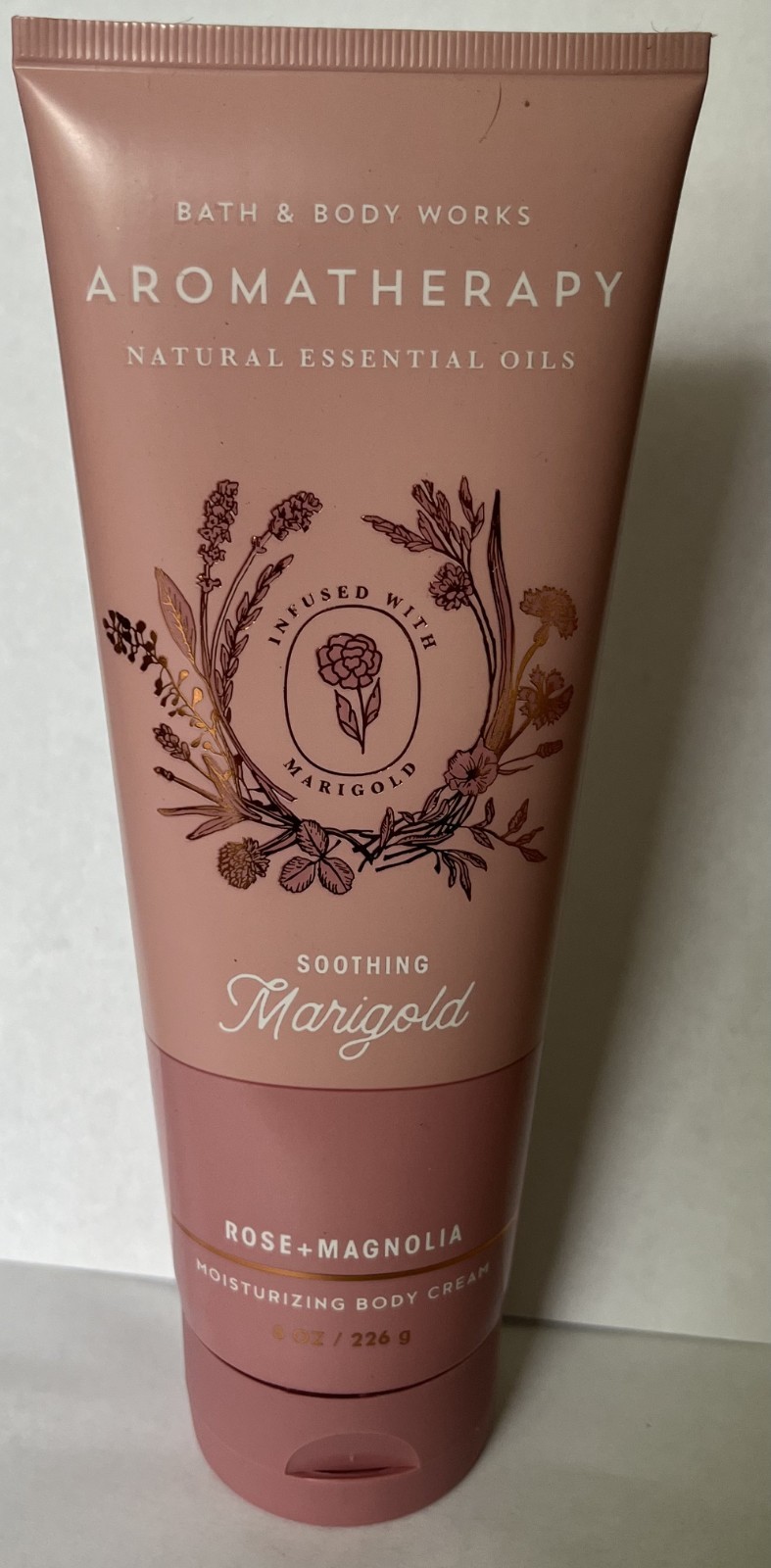 Bath & Body Works Aromatherapy SOOTHING MARIGOLD ROSE+MAGNOLIA Body Cream 8oz