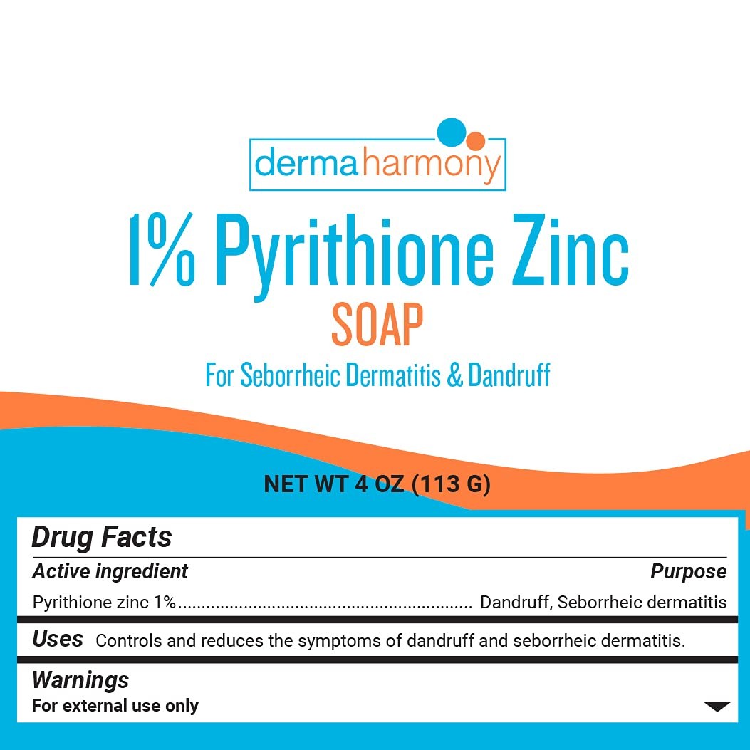 Zinc 1% Pyrithione Bar Soap 4oz – Treatment for Psoriasis, Eczema, Dry Skin