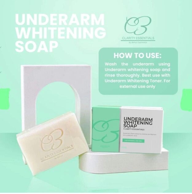 1 pc UNDERARM SOAP – ANTI PERSPIRANT AND WHITENING by Clarity Essentials 150 g