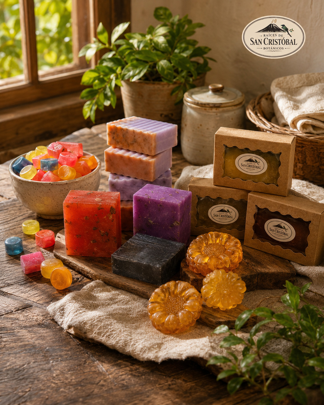 4 PACK Tropical Mango & Guava Soap Bars + FREE Lip Gloss Tin w/each Purchase