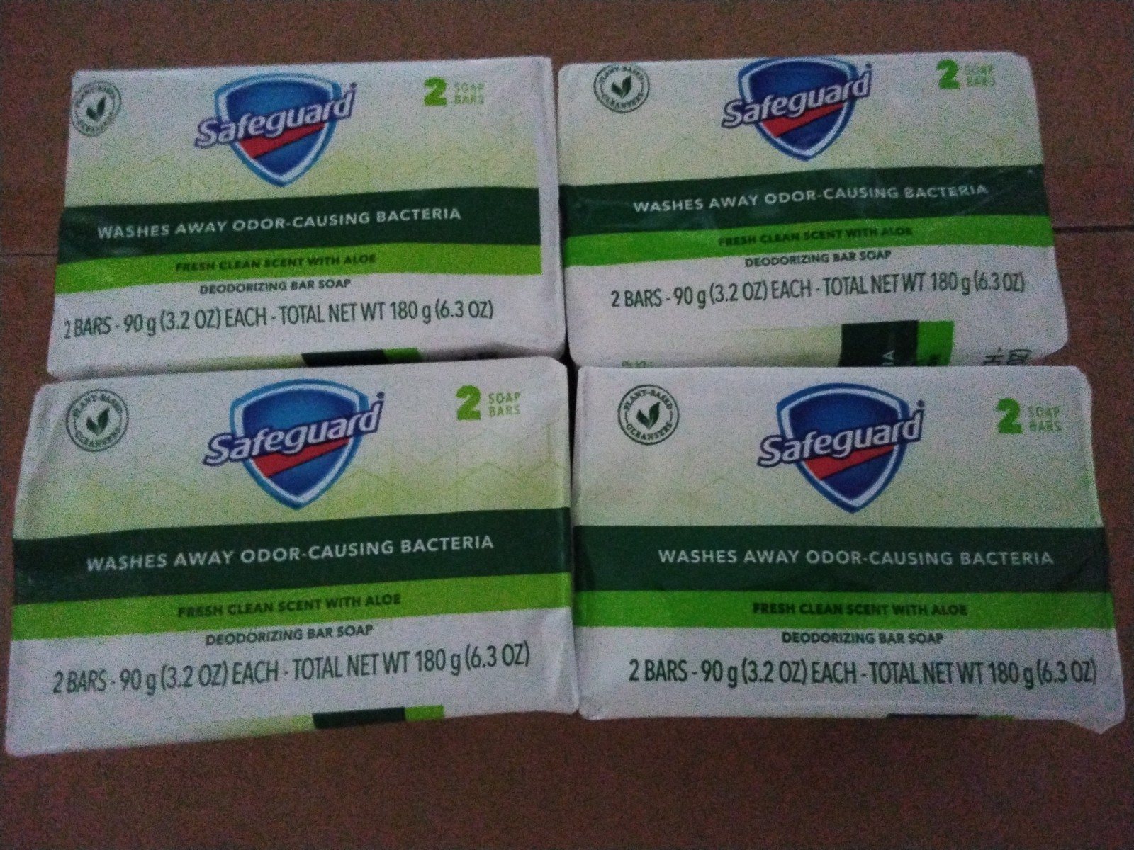 Safeguard Fresh Clean Scent Aloe Soap Bars 8-Pack, Washes Away Bacteria