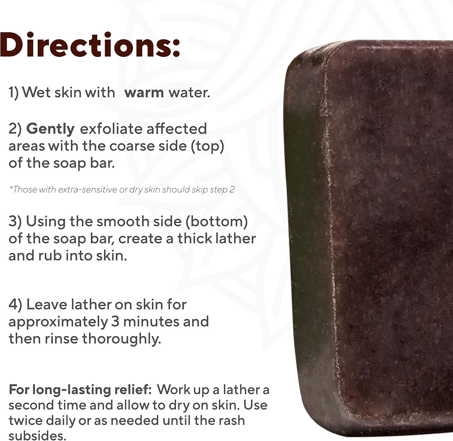 (6-Pack) Natural Anti Itch Rash Skin Soap Body Face Wash Relief Marie Originals