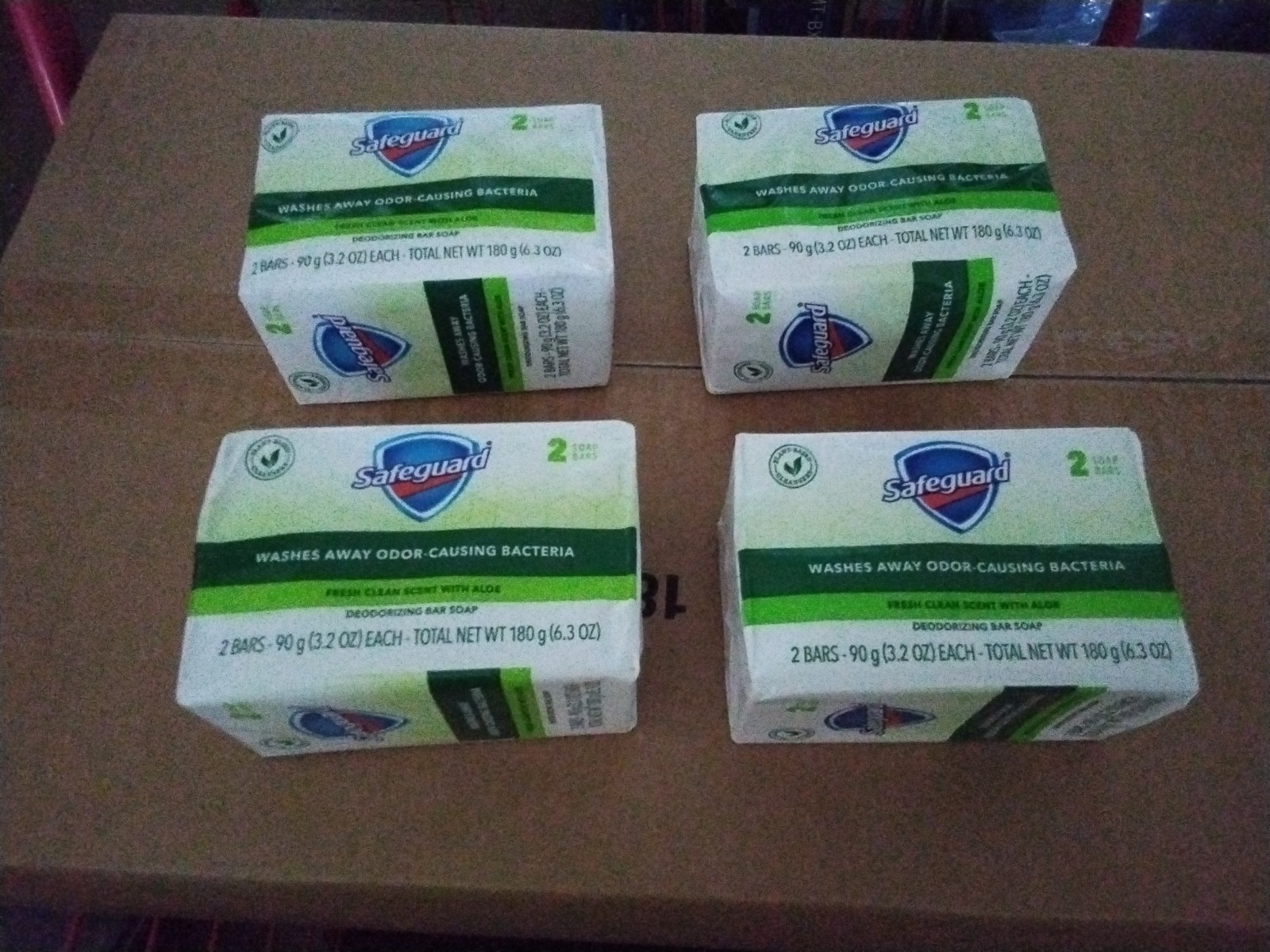 Safeguard Fresh Clean Scent Aloe Soap Bars 8-Pack, Washes Away Bacteria