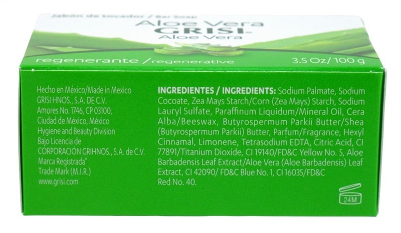 Grisi Bar Soap Aloe Vera 3.5 Ounce