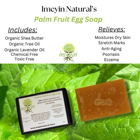 Imeyin Organic Palm Fruit Egg Soap For Newborn Sensitive Skin, Eczema
