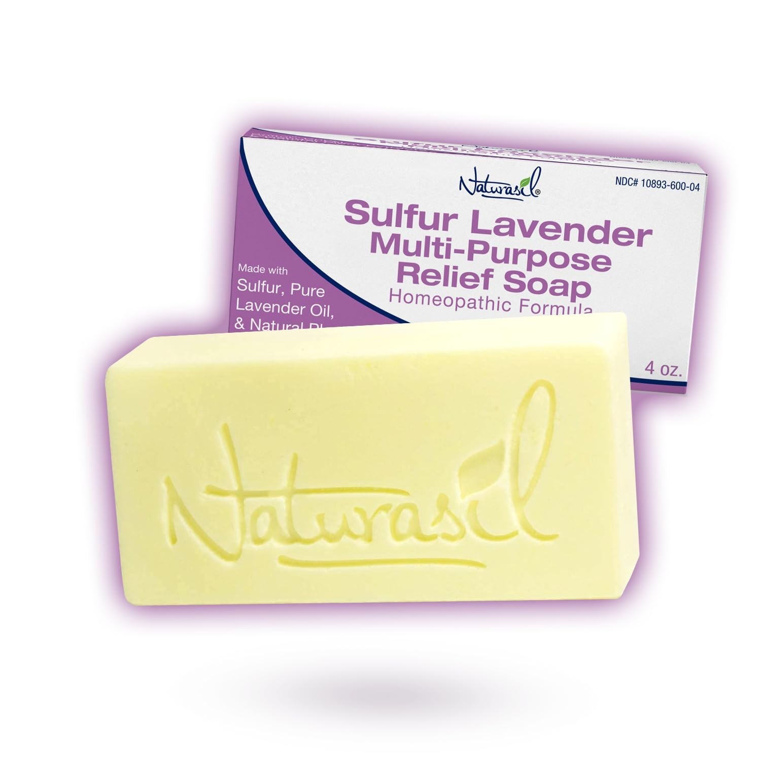 Natural Lavender Soap Bar for Acne & Bug Bites Relief, 4 oz – Family-Friendly