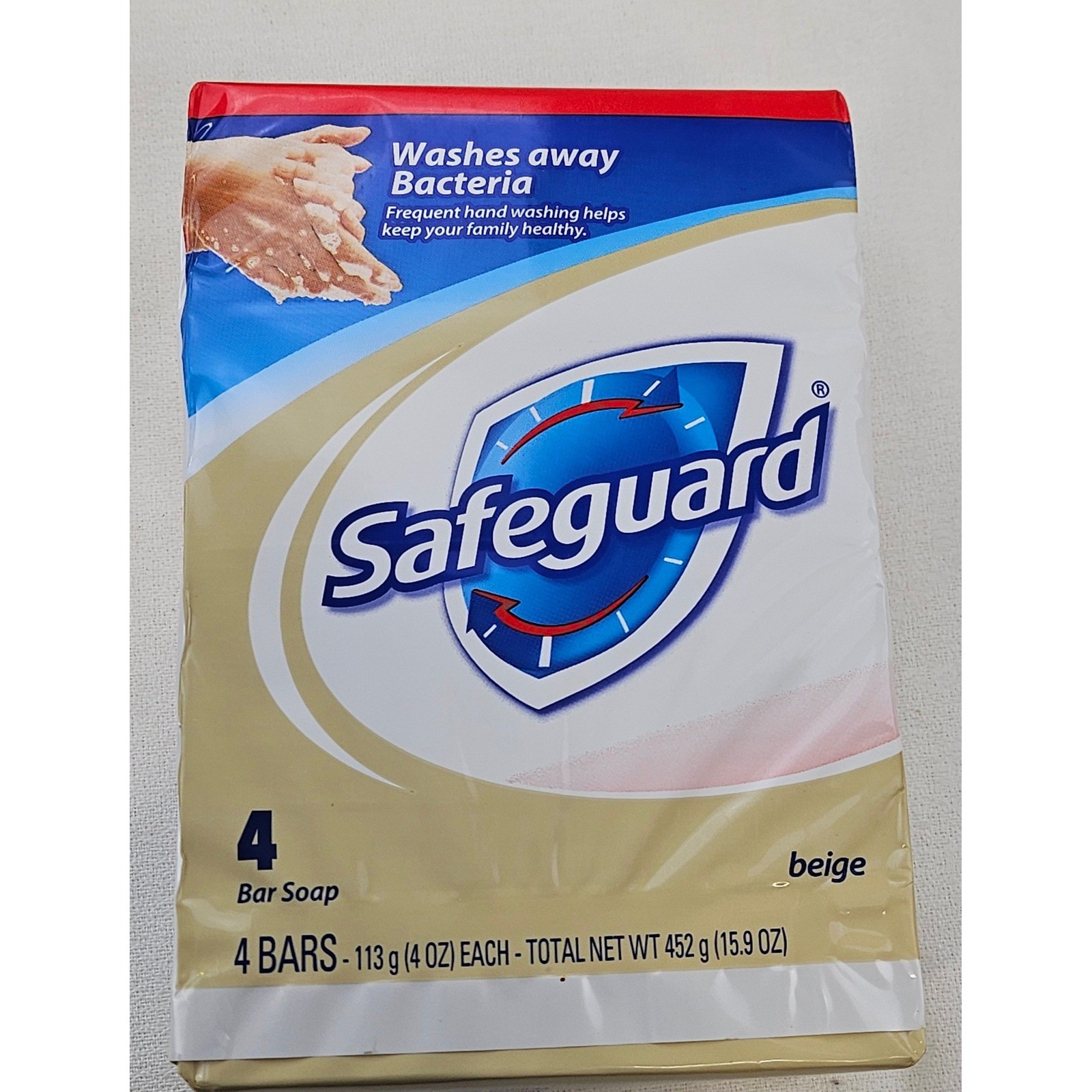 Safeguard Antibacterial Bar Soap Beige 4 oz 8 Bars Total Two 4-Packs NEW