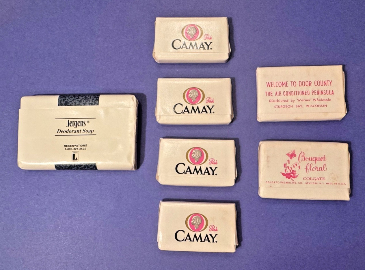 VTG Bar Soap Travel Size: Bouquet Floral Door County Sturgeon Bay, 4 Camay