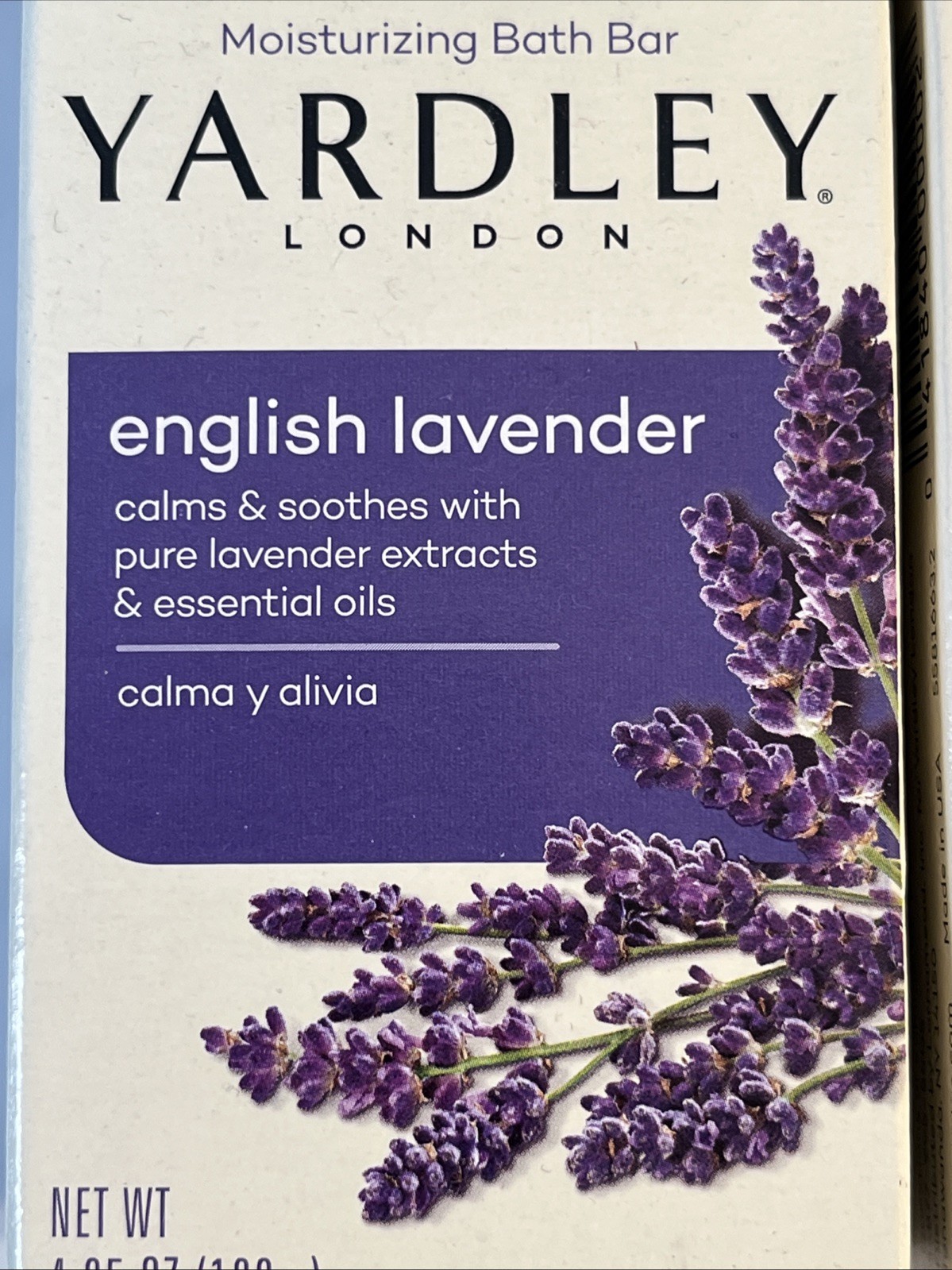 Lot of 4 Bars Yardley of London Soap English Lavender Bar 4.25 oz.