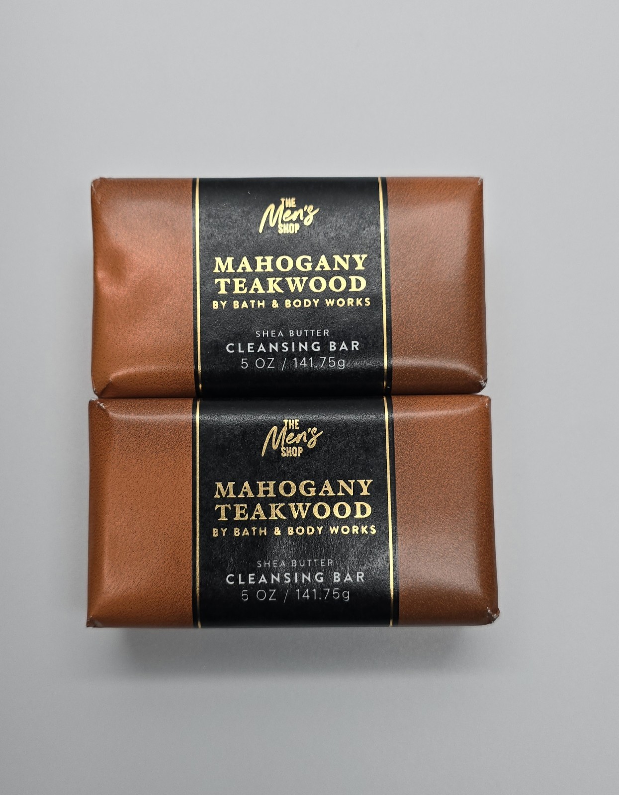Bath & Body Works 2 Pack 5oz Cleansing Soap Bar – Mahogany Teakwood NEW
