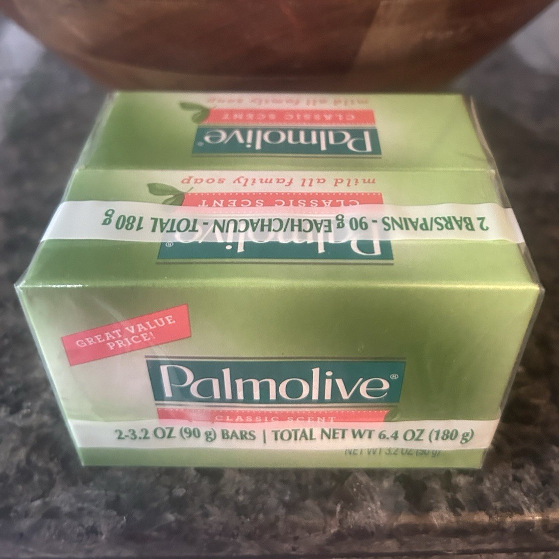 Palmolive Classic Scent Bar Soap 2-Pack Green 6.4 oz Total Net Wt